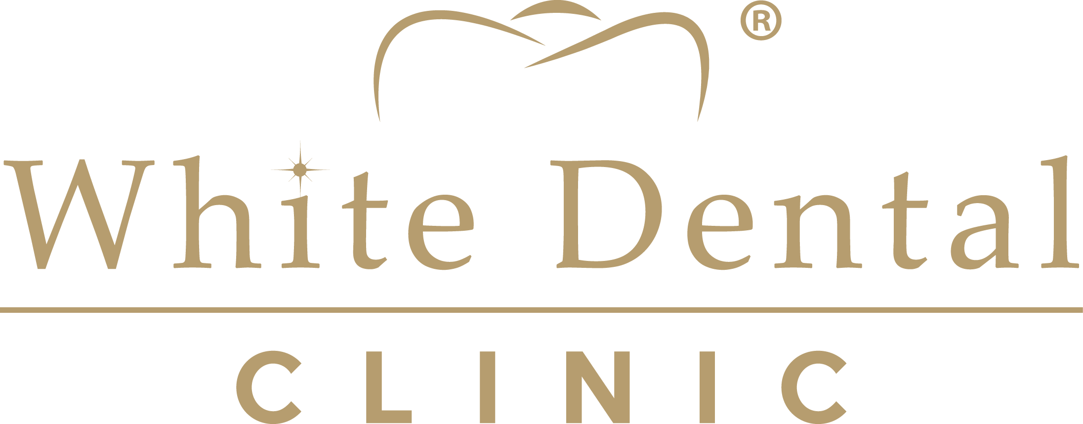 White dental logo